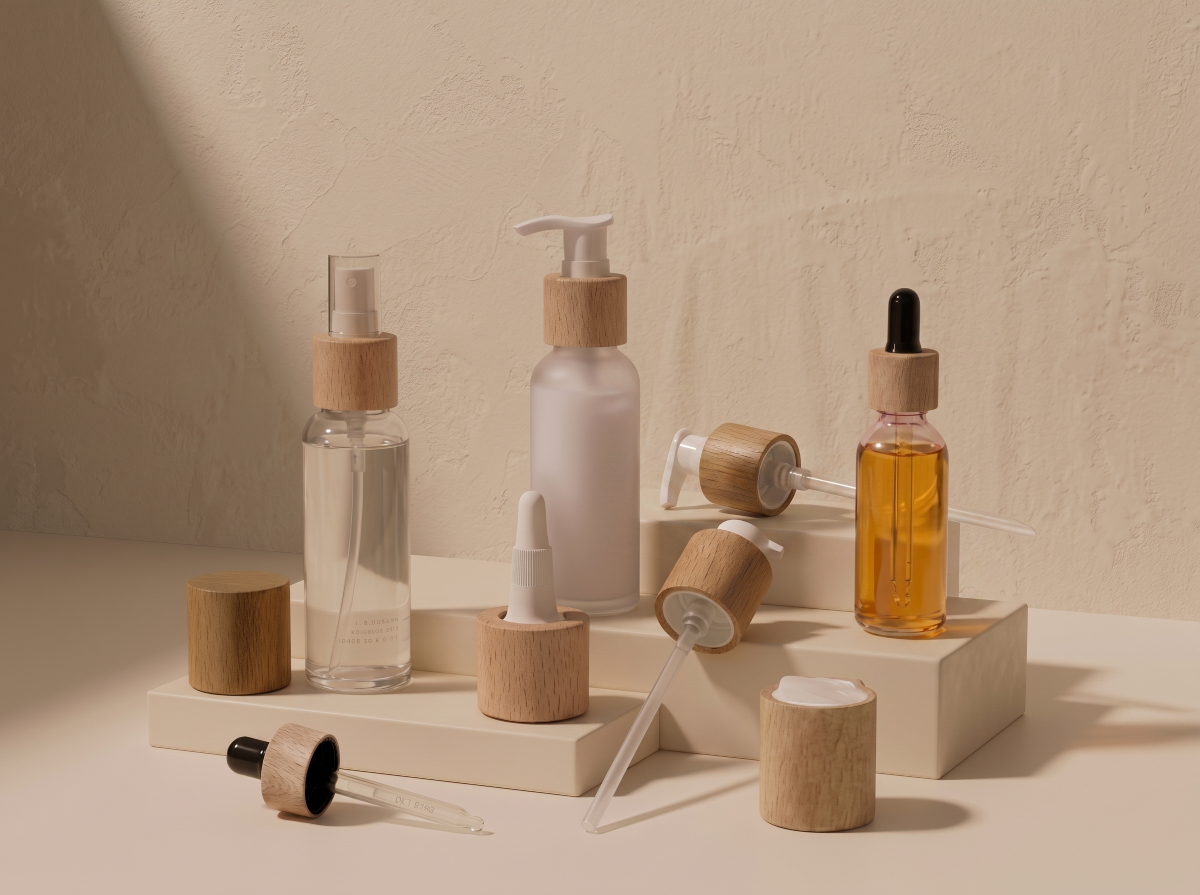 skincare packaging closure for lotion, toner, serum and cosmetic bottles